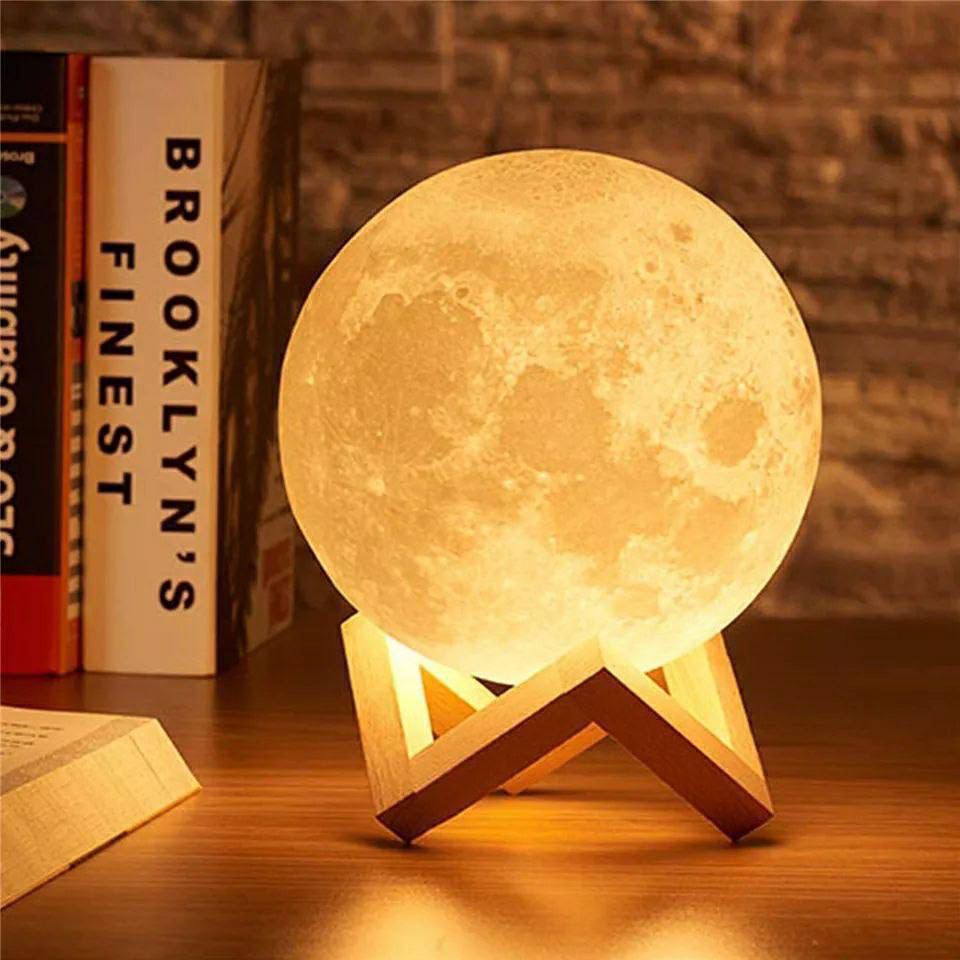 Lampe Lune 3D – Éclairage magique et multi-couleurs