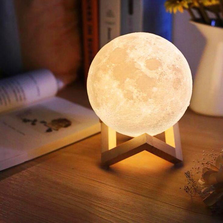 Lampe Lune 3D – Éclairage magique et multi-couleurs